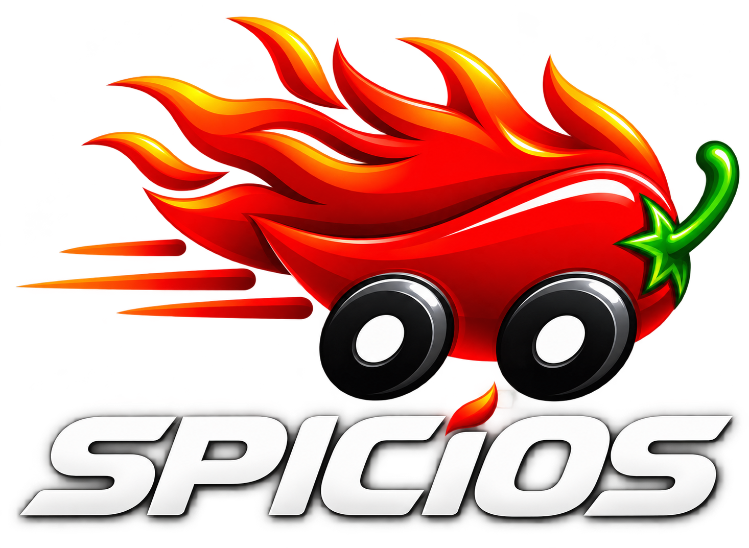 Spicios chilli delivery mascot logo